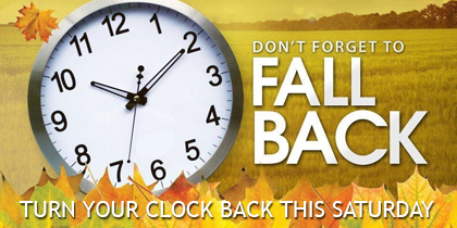 Daylight Saving Time Ends